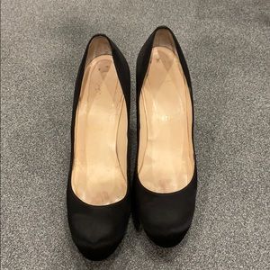 Christian louboutin satin pumps